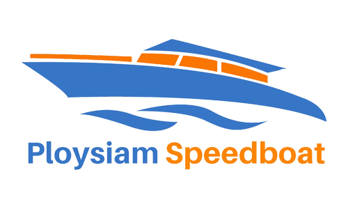 Ploysiam Speedboat logo with stylized blue and orange boat design and company text