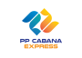 PP Cabana Express logo with blue and yellow design elements